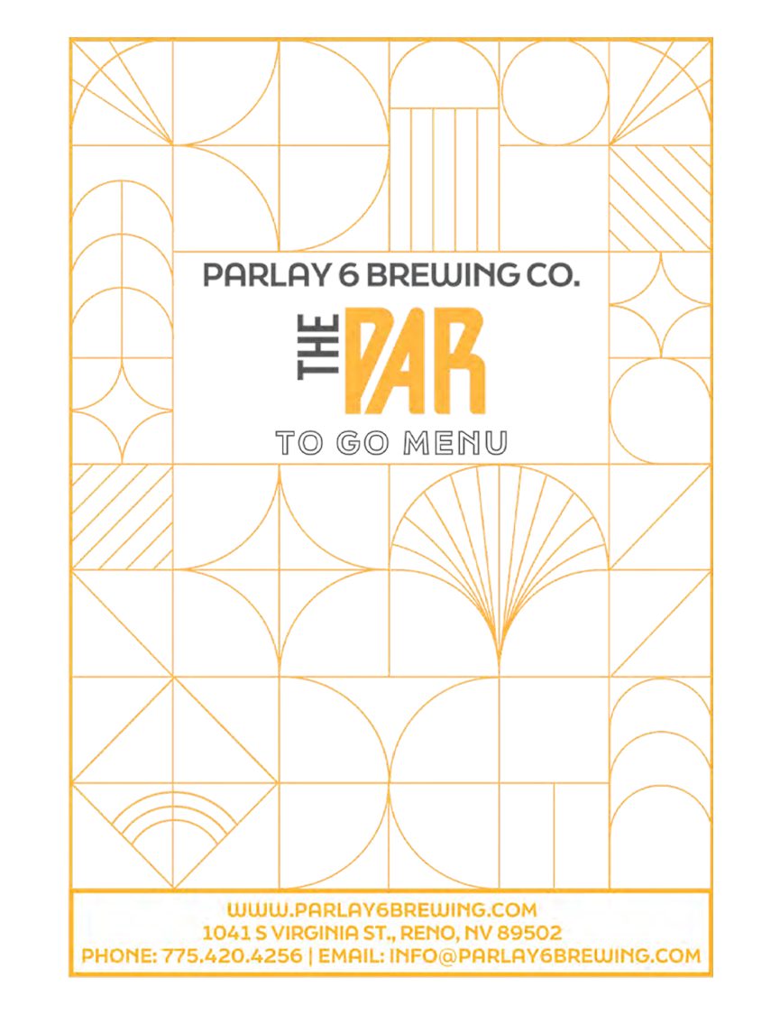 parlay 6 brewing menu page 1