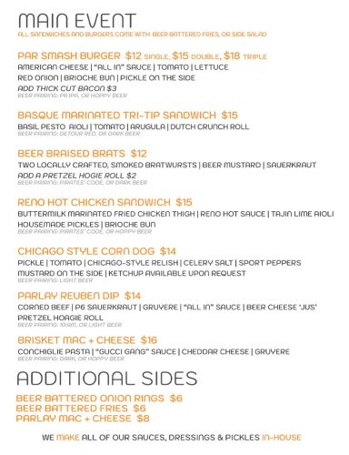 parlay 6 brewing menu page 3